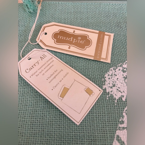 Mudpie Sea Turtle Carry All Bag Clutch Makeup - Picture 9 of 9